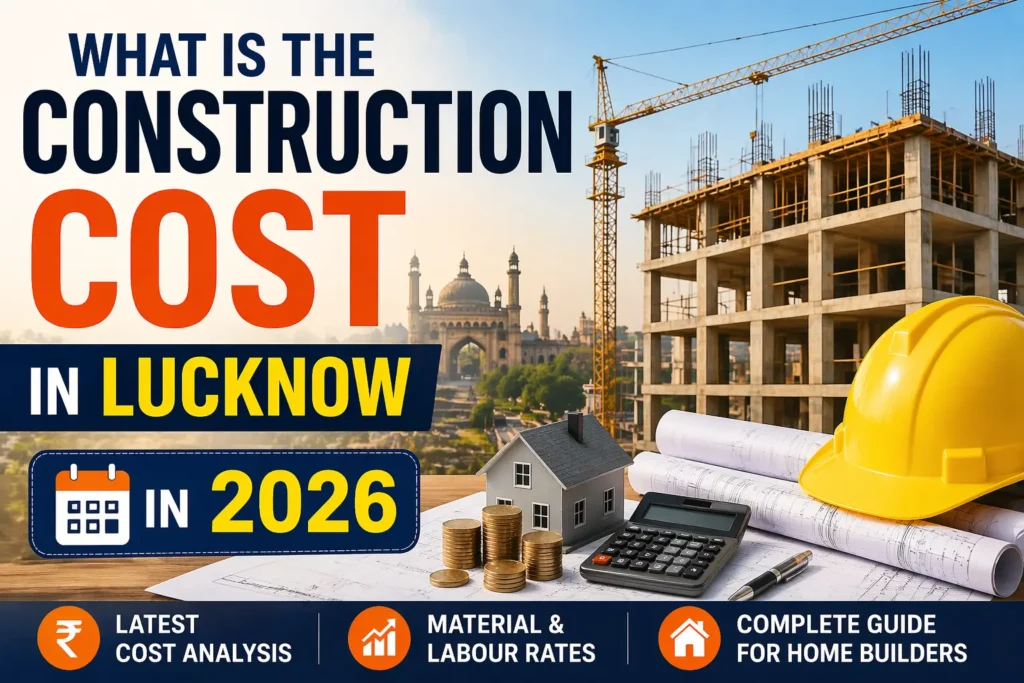 What is the construction cost in Lucknow in 2026 – latest rates, material and labour costs, complete guide for home builders.