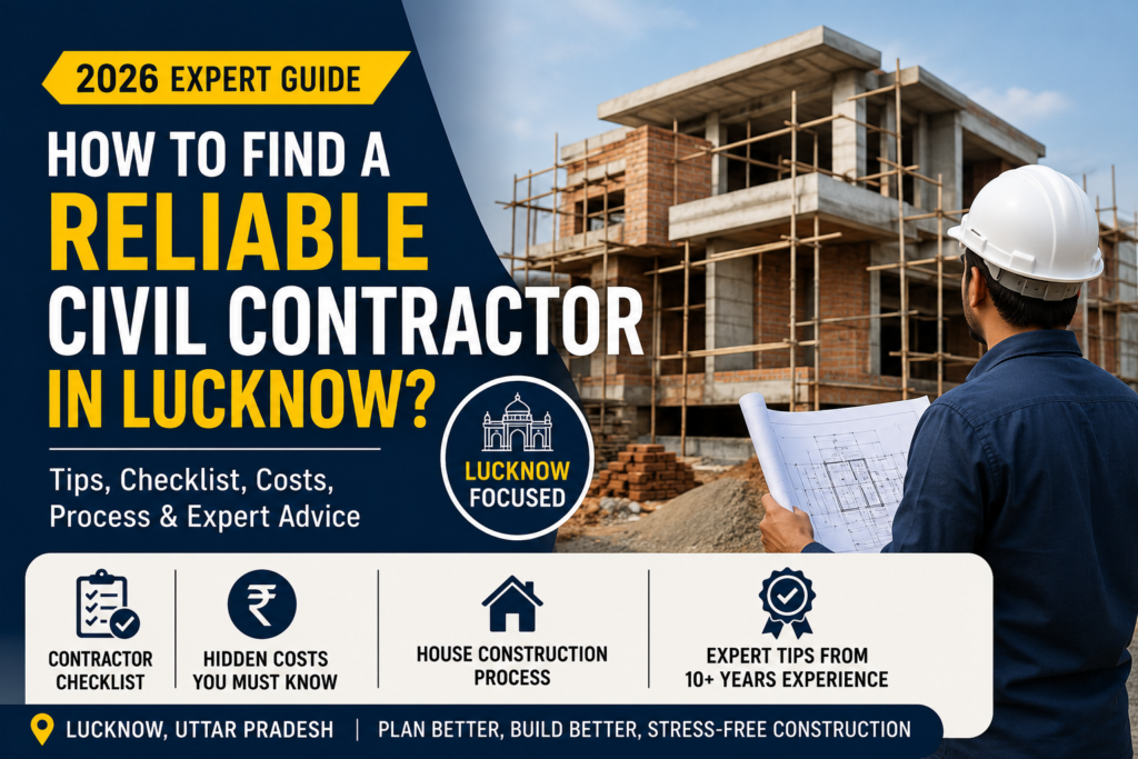 How to find a reliable civil contractor in Lucknow – Expert guide for choosing a trusted contractor for house construction in 2026